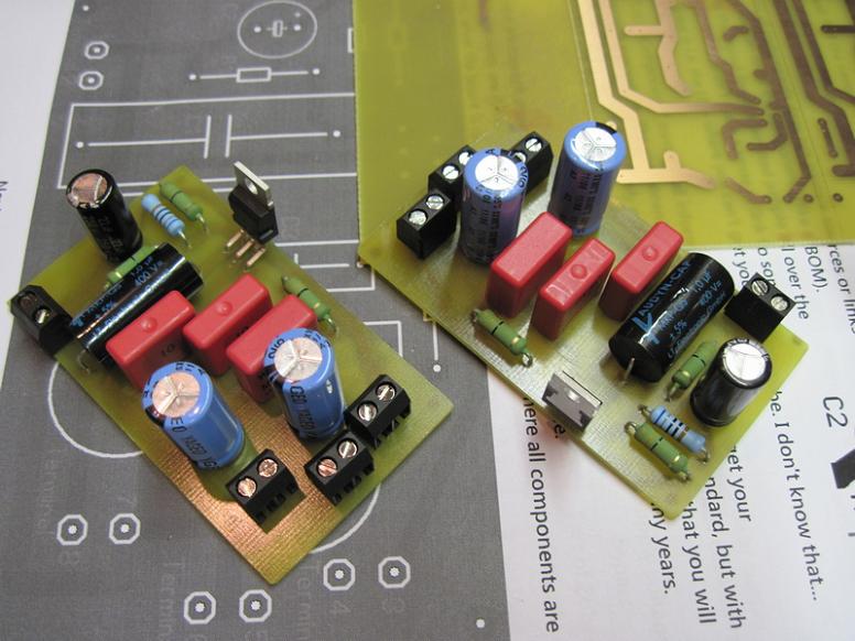 DIY PCB Boards for TDA2050 Chip Amplifier