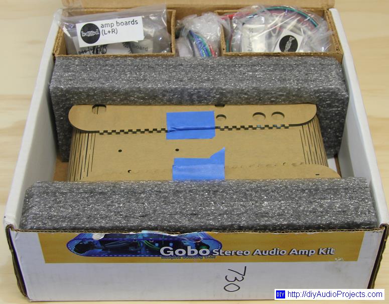 Gobo Stereo Audio Amplifier Kit Packaging