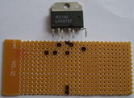 LM3875 with Unused Pins Removed