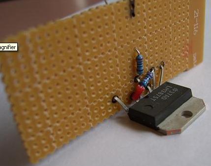 LM3875 IC and Resistors