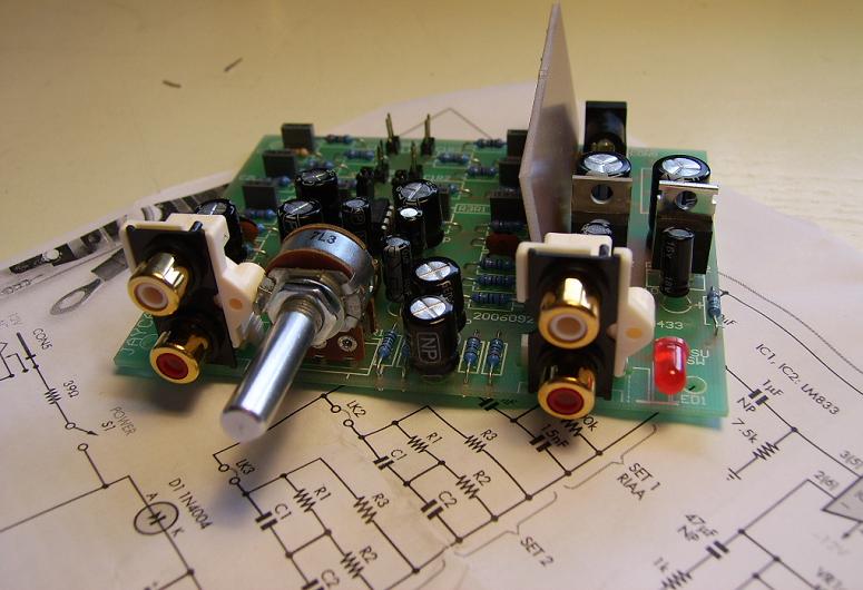 Assembled RIAA Phono Preamplifier Kit