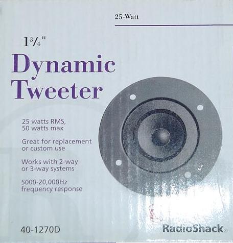 Radio Shack 40-1270D Box