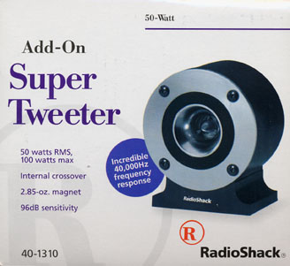 Radio Shack 40-1310 Horn Super Tweeter Box