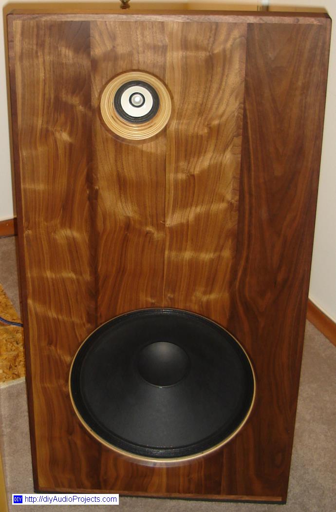 Eminence Alpha-15A Woofer on 20-inch wide Open Baffle