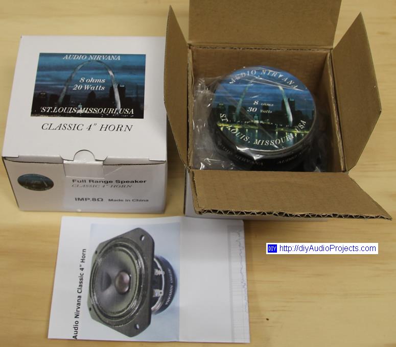 Audio Nirvana Classic 4+ Fullrange Speaker Driver Packaging
