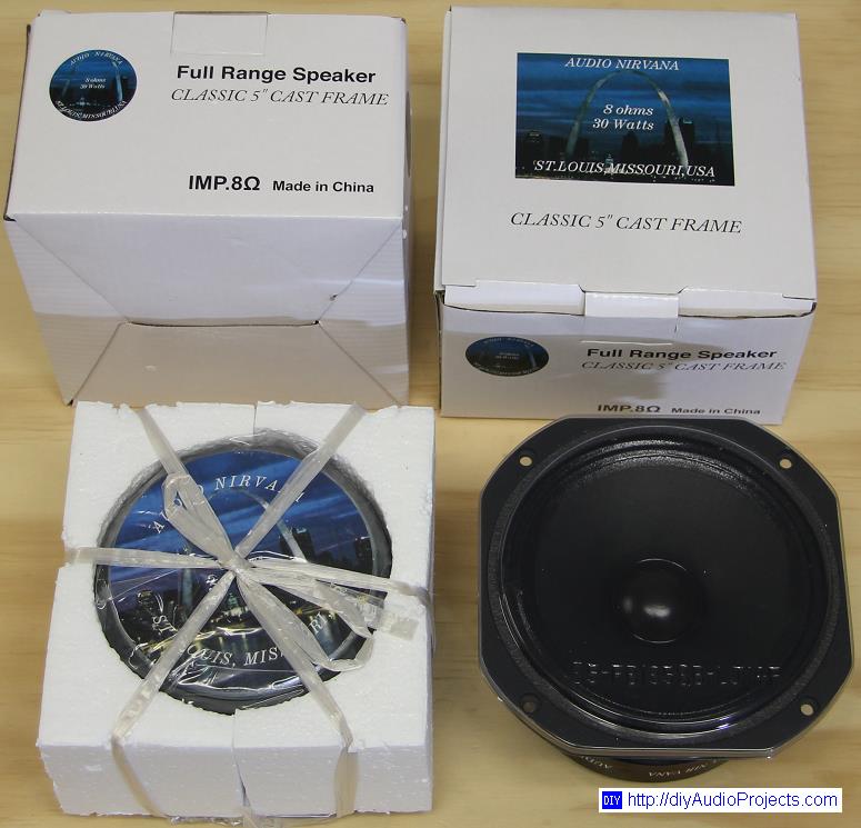 Audio Nirvana Classic 5 Fullrange Speaker Driver Packaging