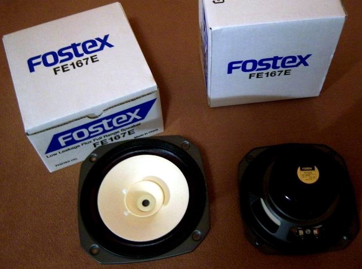 Fostex FE167E Fullrange Speakers