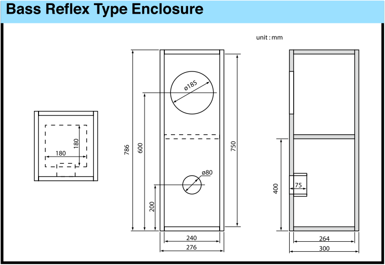 Fostex FE206En Double Bass Reflex Enclosure Plans