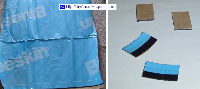 Blueskin self-adhering rubberized asphalt membrane