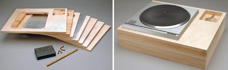 Stacked Plywood Plinth - Technics SP-10 Turntable