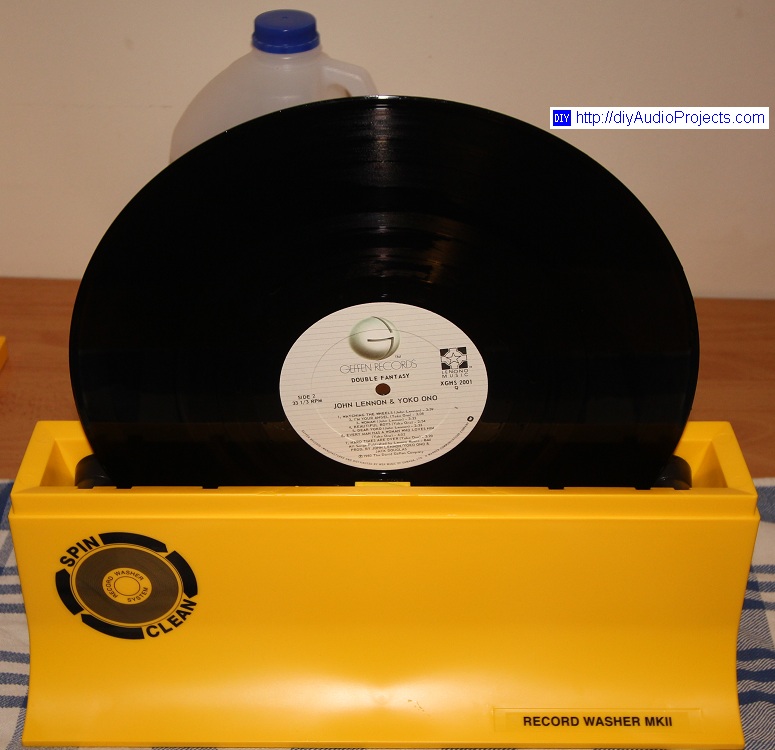 Spin-Clean LP Record Cleaner in Action