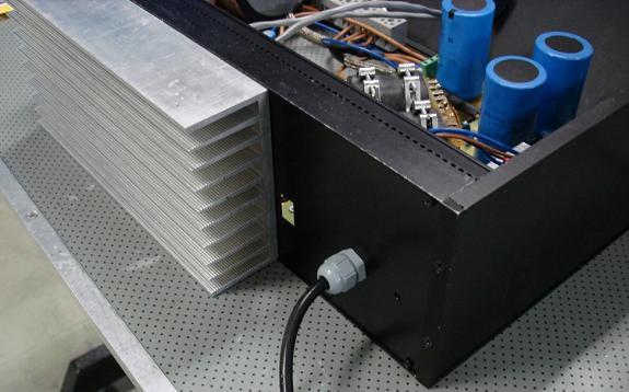 Rear View of Class A Mosfet Amplifier