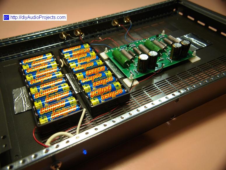AA Battery Power Supply - JFET Phono Preamp