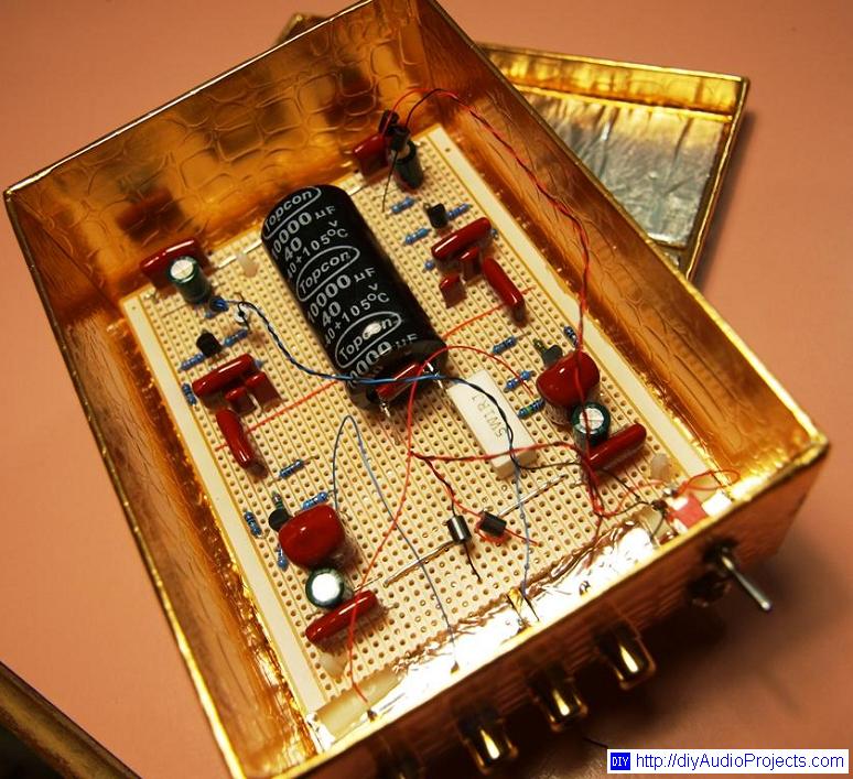 DIY JFET Phono Preamp on Stripboard