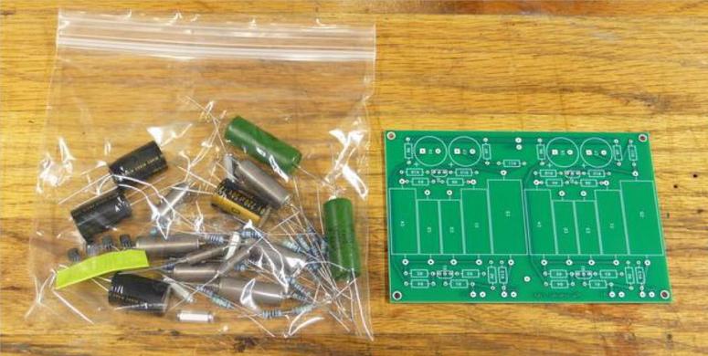 JFET Phono Preamplifer Kit Contents