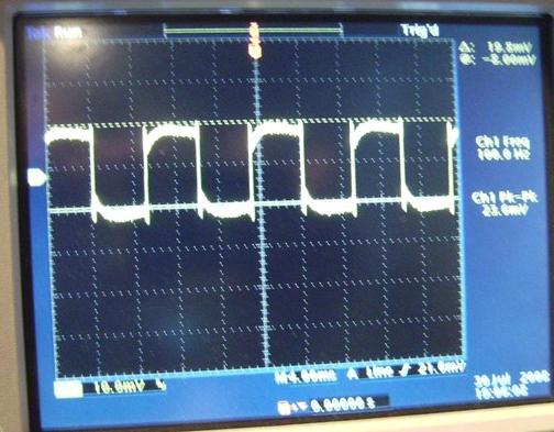 100 Hz Square Wave Response