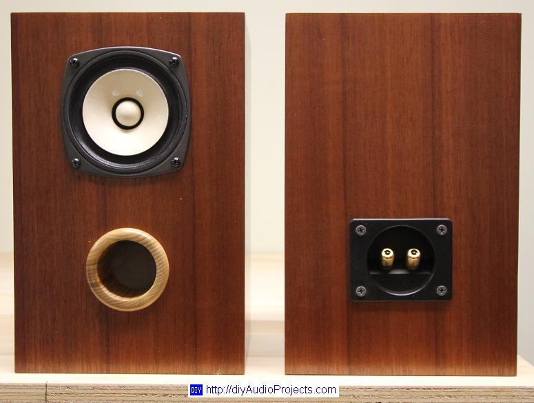 Finished Fostex FE103En Bass Reflex Speakers