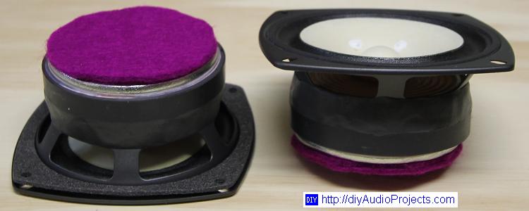Modified and tweaked Fostex FE103En fullrange speaker drivers