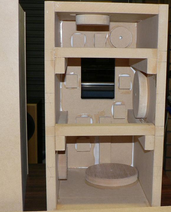 Fostex FE127E Cabinet Bracing