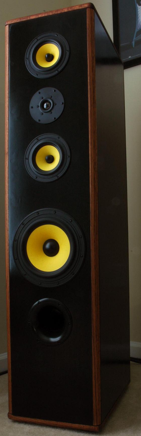 Finished Hi-Vi 3 Way Tower DIY Speaker Project