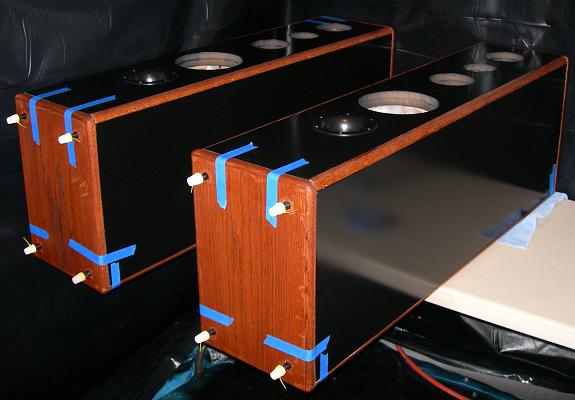 Oak Trim and Painted Speaker Cabinet