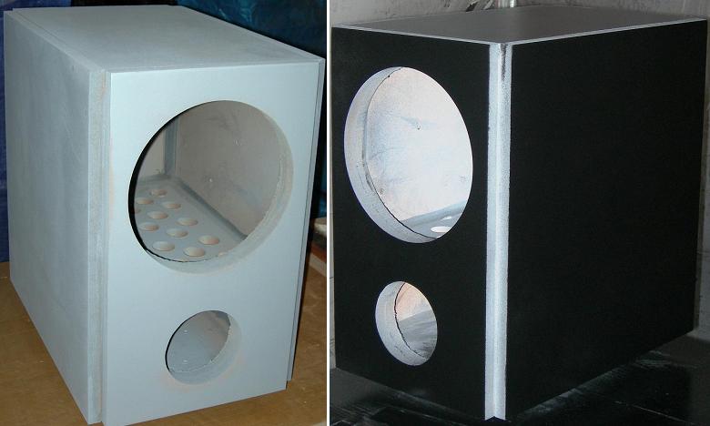 Primer and Epoxy Painting Subwoofer Cabinet