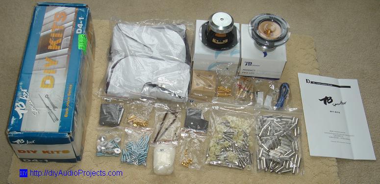 Tang Band D4-1 Speaker Kit Parts