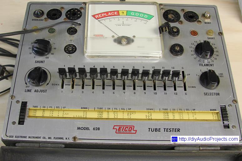 EICO 628 Vacuum Tube (Valve) Tester