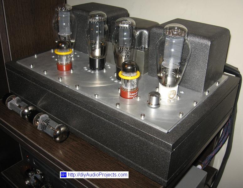 DIY Single-Ended (SE) 300B Tube Amplifier - Side