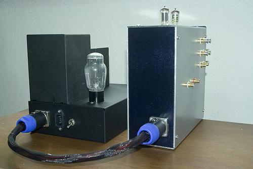 Finished 5687 Preamplifier and 83 Tube Power Supply