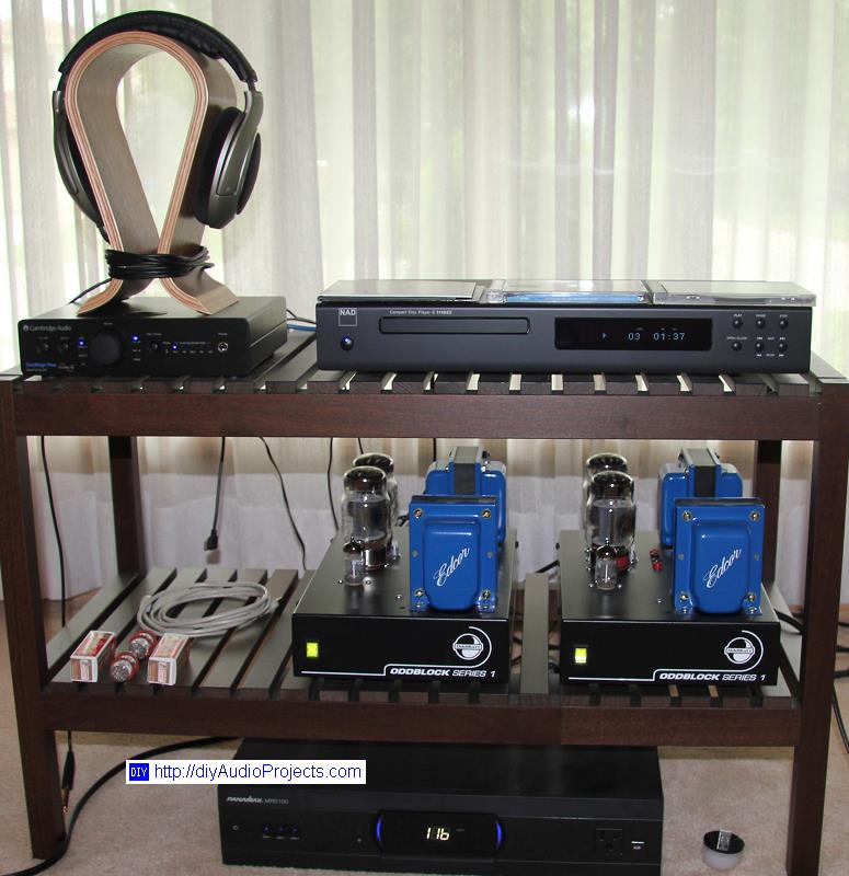 KT88 Monoblock Tube Amps with NAD C516BEE and Cambridge Audio DacMagic Plus