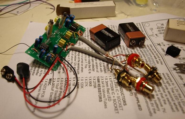 JAN6418 Tube Preamp / Headphone Amp Kit