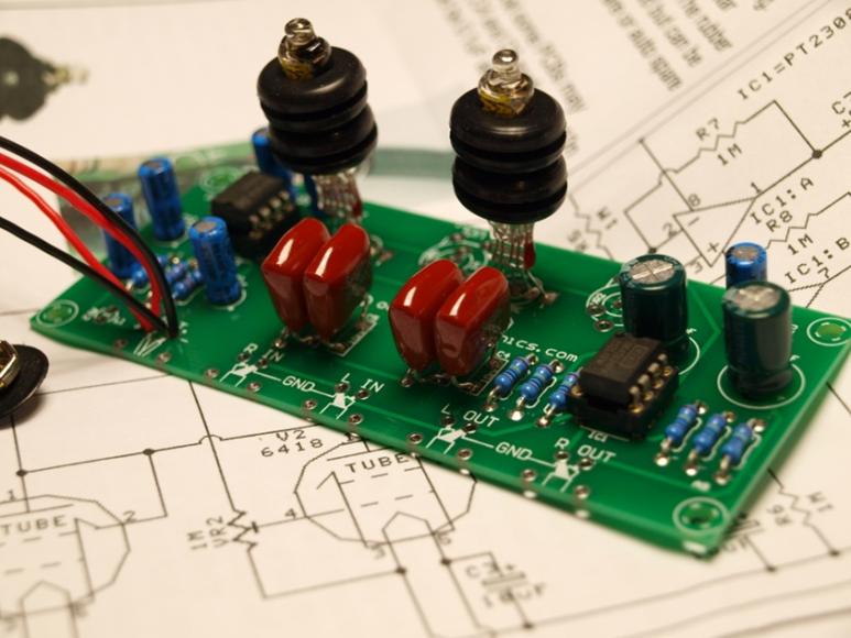 Upgraded JAN6418 Tube Preamp / Headphone Amp Kit
