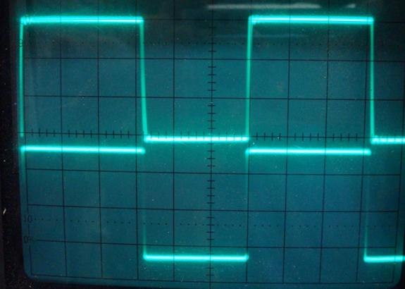 1000 Hz Square Wave into EL84 PP CCS Amp