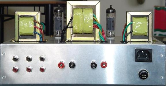 Rear View - K-12M Tube Amplifier