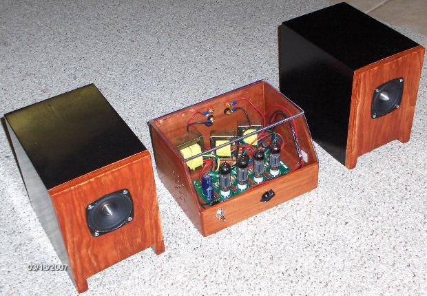 K-502 Tube Amplifier Kit with DelSol Speakers