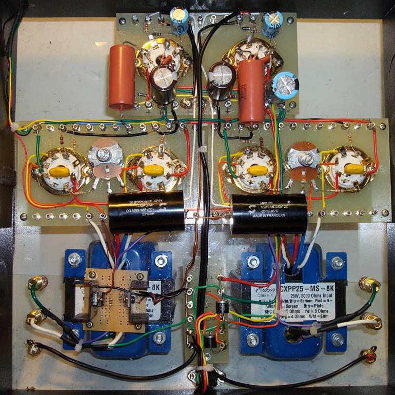 6SL7 SRPP / KT77 Push-Pull DIY Tube Amplifier