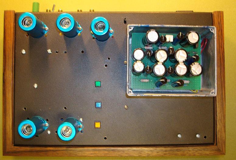 Top View PS Cover Removed - Groovewatt Tube RIAA Phono Preamp