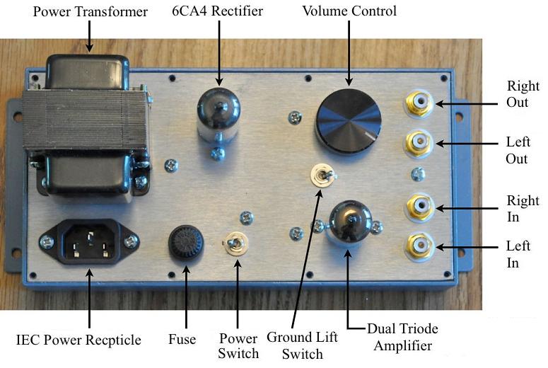 Control Diagram - 12A*7 Universal Tube Preamplifier