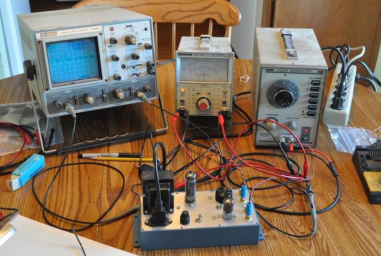 4S Tube Preamplifier Testing Setup