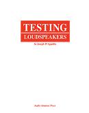 Testing Loudspeakers book by Joseph D'Appolito
